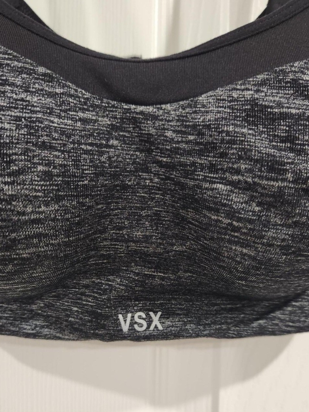 VSX Black and Heathered Gray Sports Bra